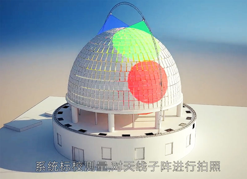 系統(tǒng)標(biāo)校測量-隊天線子陣進(jìn)行拍照